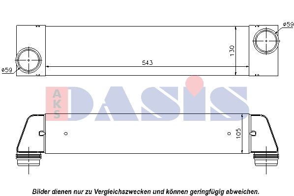 AKS DASIS Kompressoriõhu radiaator 058019N